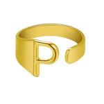 LOANYA Noblesse Buchstaben Ring Loanya Gold P 