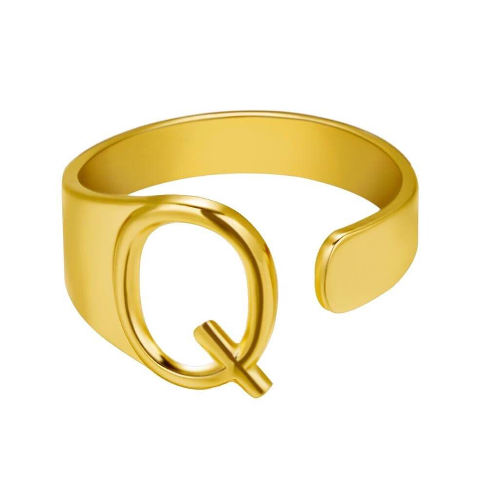 LOANYA Noblesse Buchstaben Ring Loanya Gold Q 