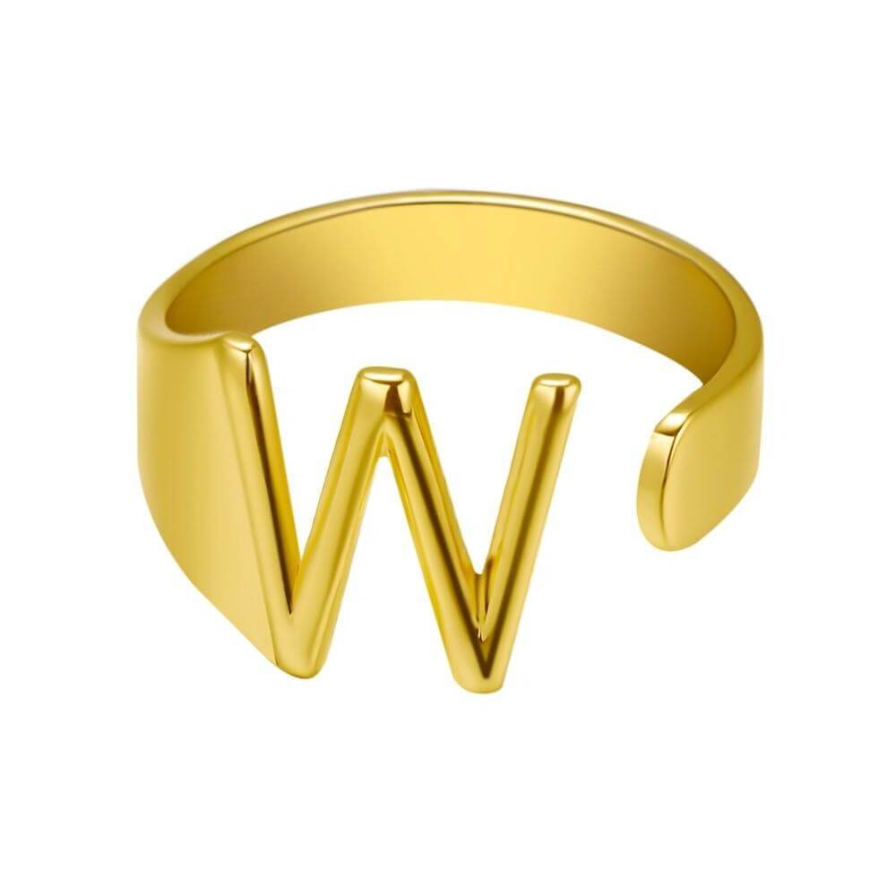 LOANYA Noblesse Buchstaben Ring Loanya Gold W 