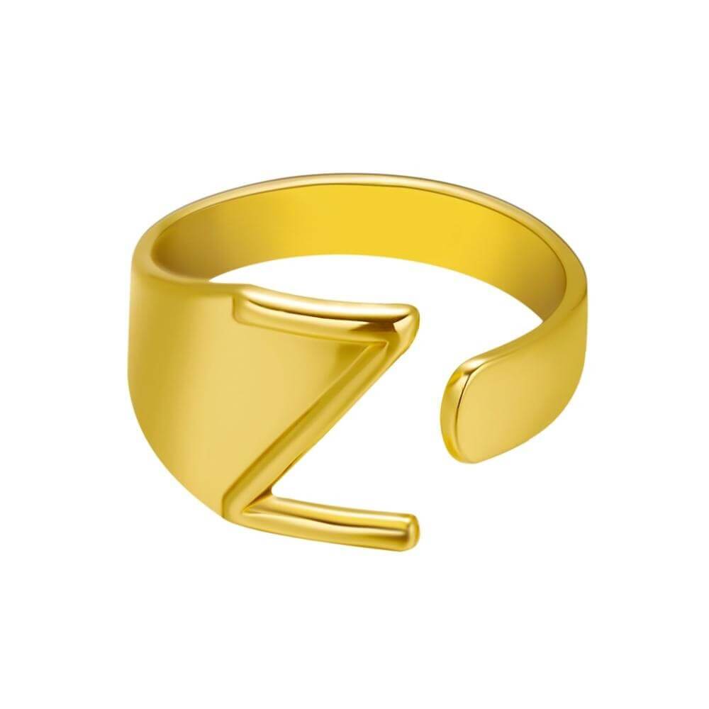 LOANYA Noblesse Buchstaben Ring Loanya Gold Z 