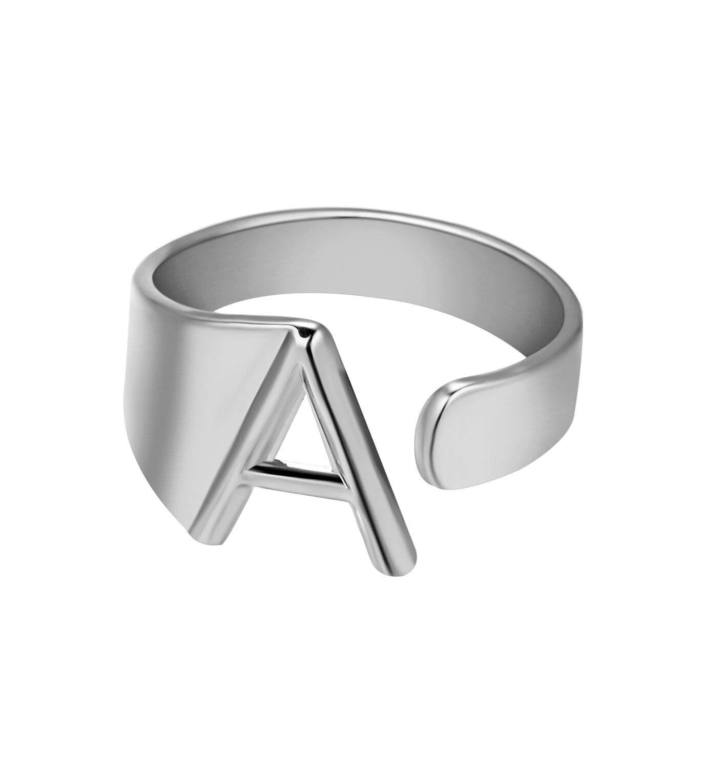 LOANYA Noblesse Buchstaben Ring Loanya Silber A 