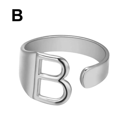 LOANYA Noblesse Buchstaben Ring Loanya Silber B 