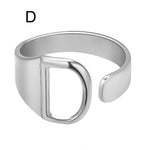 LOANYA Noblesse Buchstaben Ring Loanya Silber D 