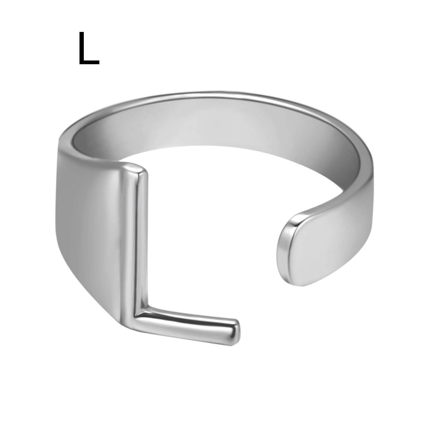 LOANYA Noblesse Buchstaben Ring Loanya Silber L 