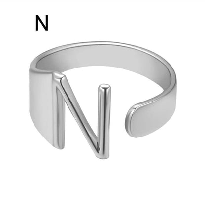 LOANYA Noblesse Buchstaben Ring Loanya Silber N 