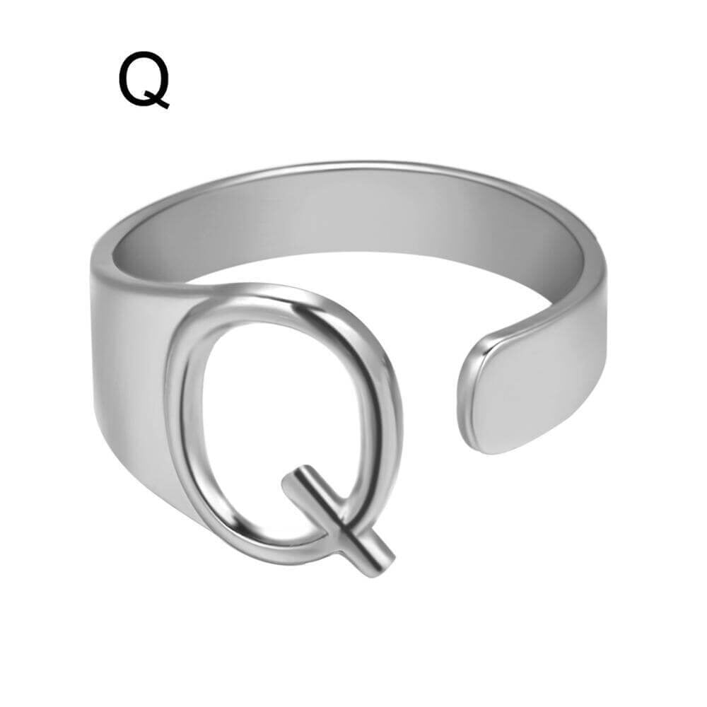 LOANYA Noblesse Buchstaben Ring Loanya Silber Q 