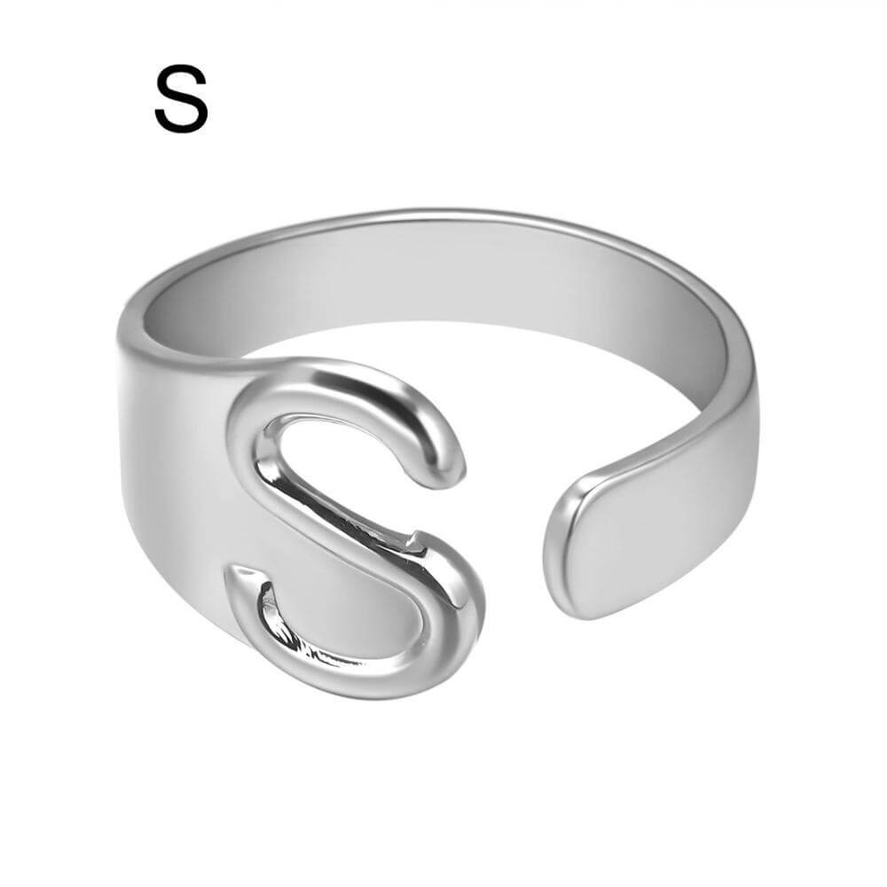 LOANYA Noblesse Buchstaben Ring Loanya Silber S 