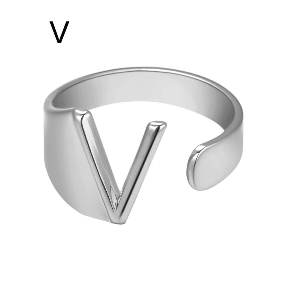 LOANYA Noblesse Buchstaben Ring Loanya Silber V 