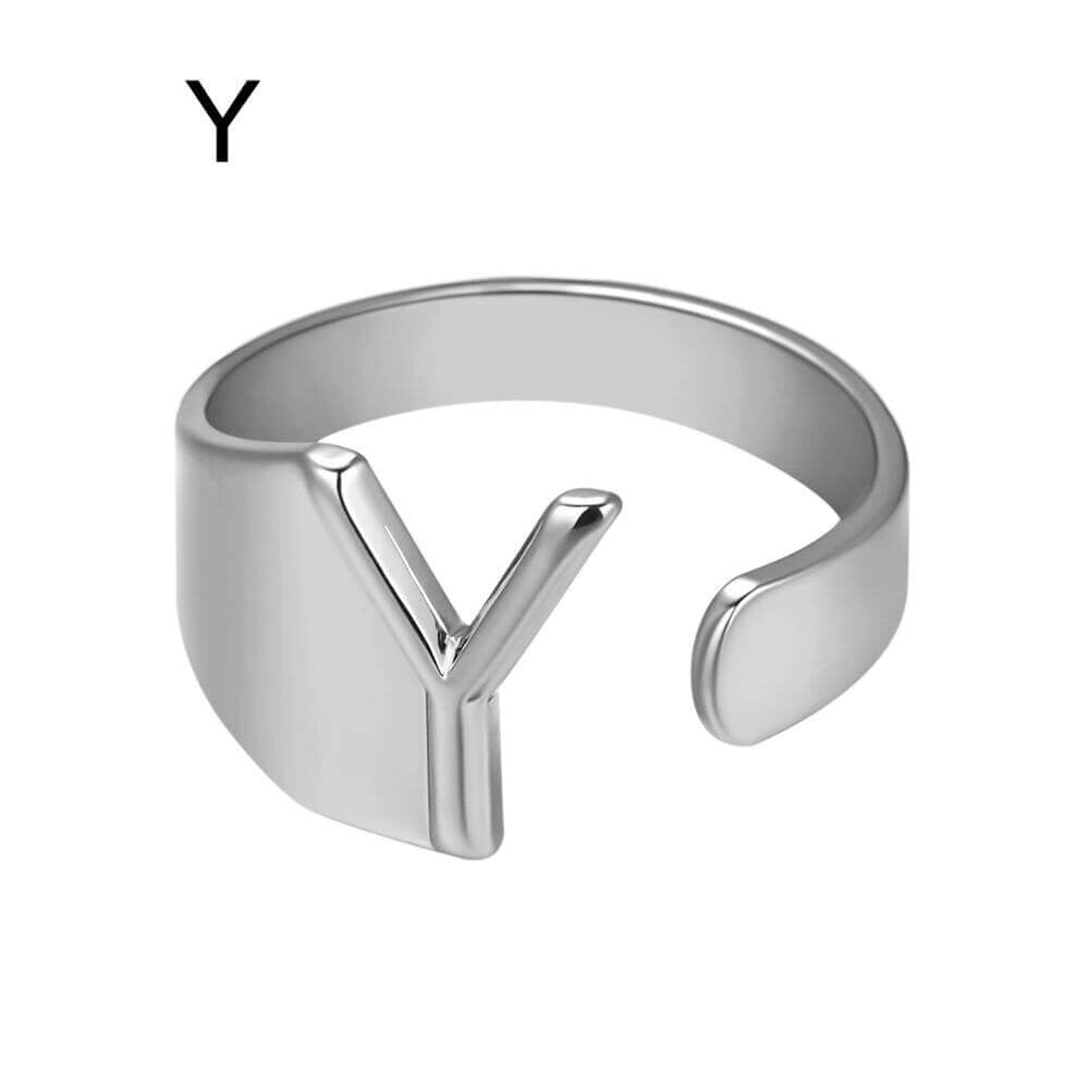 LOANYA Noblesse Buchstaben Ring Loanya Silber Y 