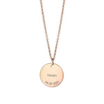 LOANYA personalisierbare runde Plättchenkette Loanya 40 cm Roségold 