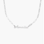 LOANYA personalisierte Gliederkette Loanya Silber 40 cm 