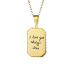 LOANYA personalisierte Plättchen Halskette Loanya 40 cm Gold 