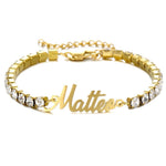 Tennisarmband mit Gravur Bracelet Loanya Gold 